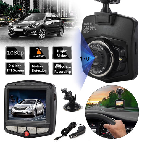 Car DVR Dashcam Portable Mini Camera 2.4 Inch FHD 1080P Parking Monitor G- Sensor Auto Video Recorder Registrator Camcorder