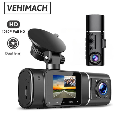 Rotatable 1080P Dash Cam Dual Mirrir DVR Vehicle Camera Front Inside Auto Video Recorder Dashcam Registrator Parking Monitor